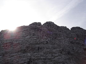 Das Reifhorn von der Schmidt-Zabierow-Hütte im Nordwesten aus gesehen