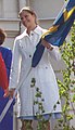 王儲維多利亞公主在2006年松茲瓦爾慶典上持旗