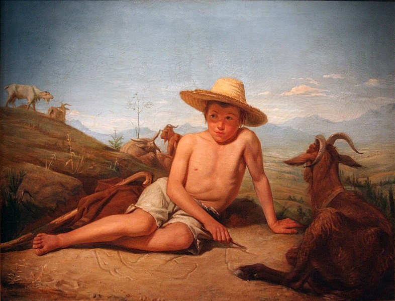 File:Léon Bonnat - Giotto gardant les chèvres.JPG