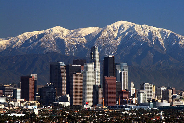 The Ranges rise steeply above major urban areas such as Los Angeles