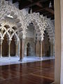 Multifoil arches inside Aljafería Palace, Zaragoza, Spain (2004)