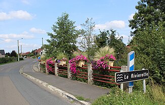 De rivier in Landrecies