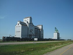 Grain elevator in Lashburn