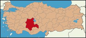 Ubicación de Konya (provincia)