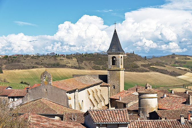 Français : Vue de l'église collégiale Saint-Rémy, Lautrec, Tarn, France. English: View of church Saint-Rémy (Lautrec, Tarn, France)