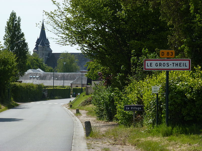 File:Le Gros-Theil (Eure, Fr) city limit sign.JPG