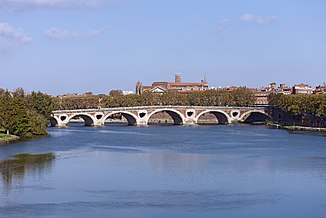 Garonne am Pont Neuf in Toulouse