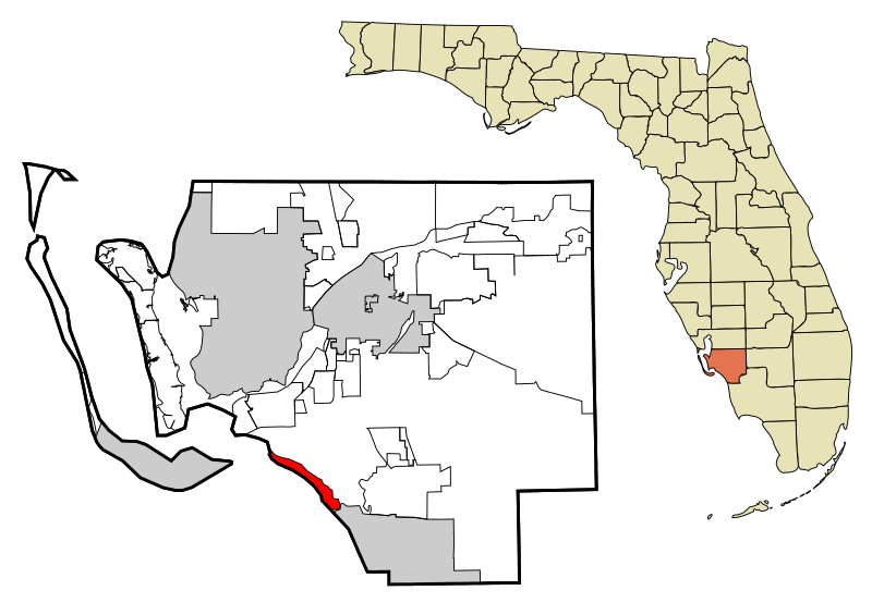 File:Lee County Florida Incorporated and Unincorporated areas Fort Myers Beach Highlighted.svg