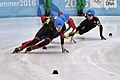 Lillehammer 2016 - Short track 1000m - Men Quaterfinals - Kiichi Shigehiro, Andras Sziklasi, Stijn Desmet and Pavel Sitnikov