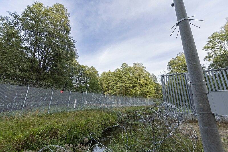 File:Lithuania Belarus border barrier in 2023.jpg