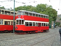 London Metropolitan Tramways "Feltham" Tram No.331, National Tramway Museum, Crich.JPG
