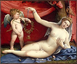 Lorenzo Lotto - Venus and Cupid (c. 1520's).jpg