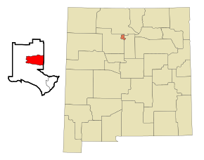 Los Alamos County New Mexico Incorporated and Unincorporated areas Los Alamos Highlighted.svg