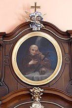 Autel secondaire avec tableau "St-François d'Assise" (XVIIIe)