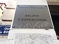 Lyon 5e - Quai de Bondy, plaque Salons d'expositions sur la palais Bondy.jpg