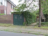 die Garage des Hauses Münchhausenstraße 12 in Hannover-Kleefeld