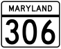 Maryland Route 306 marker