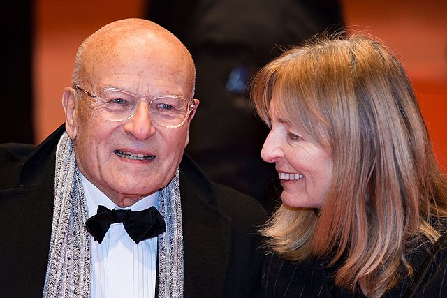 Schlöndorff with his wife Angelika in 2017