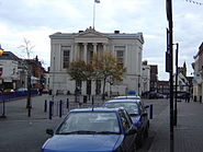 The Old Town Hall and Market Place, viewed from St Peter's Street