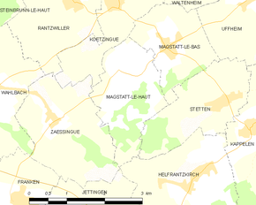 Poziția localității Magstatt-le-Haut