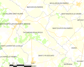 Poziția localității Thouarsais-Bouildroux