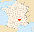 Miniatuur voor Bestand:Map of France with departments - Haute-Loire.svg