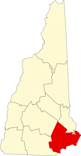 Locatie van Rockingham County in New Hampshire