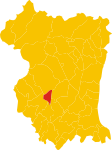 Map of comune of Roveredo in Piano (province of Pordenone, region Friuli-Venezia Giulia, Italy).svg