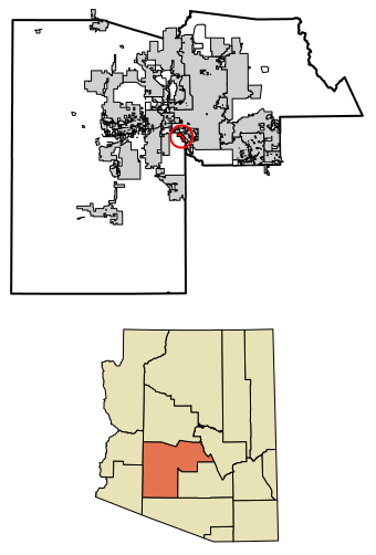 File:Maricopa County Arizona Incorporated and Unincorporated areas Maricopa Colony Highlighted 0444450.svg