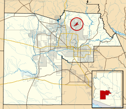 Maricopa County Incorporated and Planning areas Carefree highlighted.svg