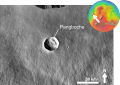 Čeština: Snímek impaktního kráteru Pangboche na jižním svahu Olympus Mons na povrchu Marsu. English: Image of impact crater Karzok situated on southern flank of Olympus Mons on Mars.
