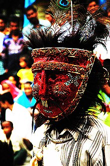 Masked Gavari Budia figure from rural Jaisamand troupe Masked Gavari Budia figure from rural Jaisamand troupe.jpg