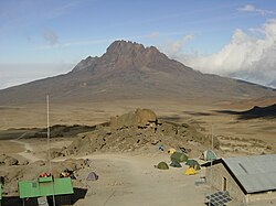 Mawenzi von Westen (Kibo Hut)