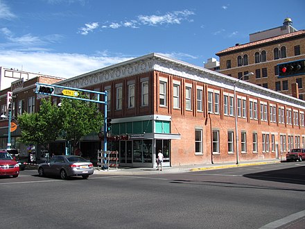 The McCanna–Hubbell Building, built in 1915, is one of downtown Albuquerque's many historic buildings