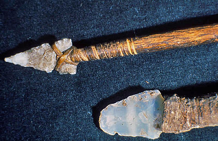 Hunting spear and knife, from Mesa Verde National Park