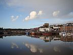 Milford Haven, Pembrokeshire, Walia - Widok na por