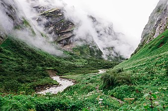 Modi river along trekking way to Annapurna Base Camp