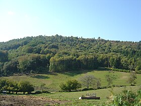 Saint-Gilles-les-Forêts'ten Gargan Dağı'nın görünümü.