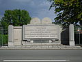 Monument at the Jewish cemetery of Belfort