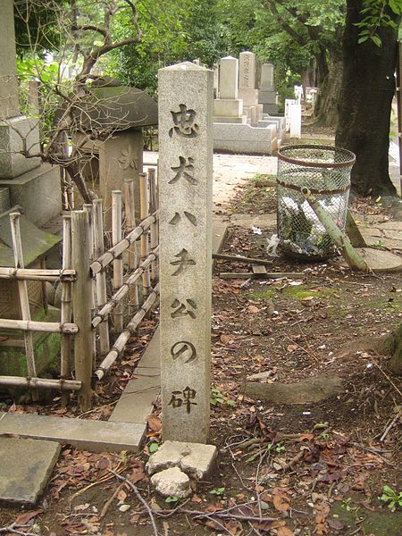 File:Monument of Hachiko, in the Aoyama Cemetery.jpg