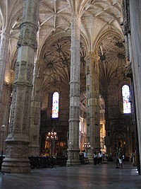 Interior de la Iglesia de los Jerónimos.