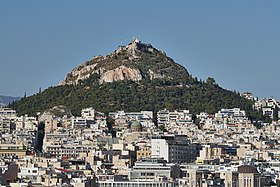 Mount Lycabettus from the Areopagus on June 7, 2020.jpg
