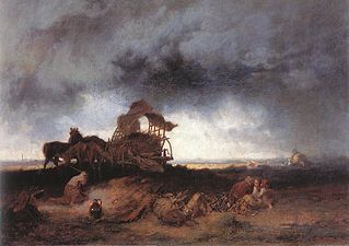 Orage sur la Puszta (Vihar a pusztánr, 1867)