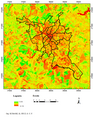 NDVI applied to the urban area of Ponta Grossa, southern Brazil during a drought at the end of winter 2017