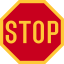 Нигерия пътен знак - Stop.svg