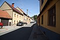 Čeština: Severní pohled do ulice Hradisko v Rájci-Jestřebí, okr. Blansko. English: North view of Hradisko street in Rájec-Jestřebí, Blansko District.