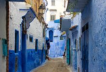 In Northern Morocco, teams explored the medina of Chefchaouen. Old medina of morocco.jpg