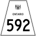 Highway 592 marker