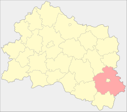 Location of Livensky District in Oryol Oblast