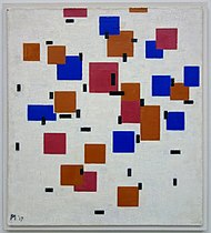 Piet Mondrian, Composition en couleur A, 1917, Kroller-Muller Museum Otterloo kroller muller mondrian composition couleur A.jpg
